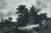 RUISDAEL, Jacob Isaackszon van House in a Grove painting